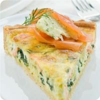 Salmon and Spinach Quiche - A French Delicacy